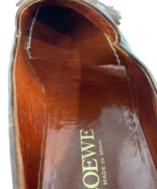 LOEWE（ロエベ）LOEWE (ロエベ) タッセルローファー ブラウン サイズ:SIZE 42の古着・服飾アイテム