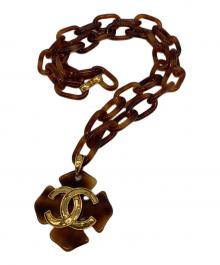 CHANEL（シャネル）の古着「チェーンネックレス」｜ブラウン