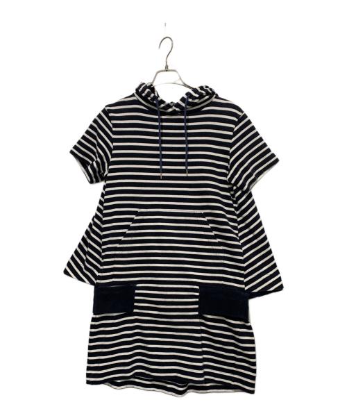 sacai（サカイ）sacai (サカイ) ボーダーカットソー ネイビー サイズ:SIZE 3の古着・服飾アイテム