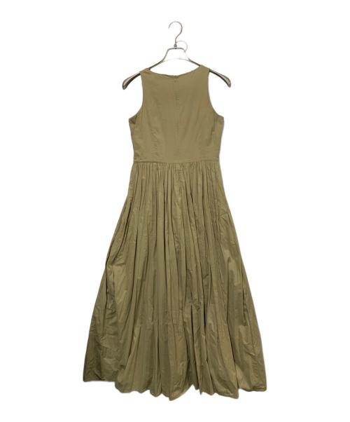 MARIHA（マリハ）MARIHA (マリハ) ノースリーブティアードワンピース カーキ サイズ:FREEの古着・服飾アイテム