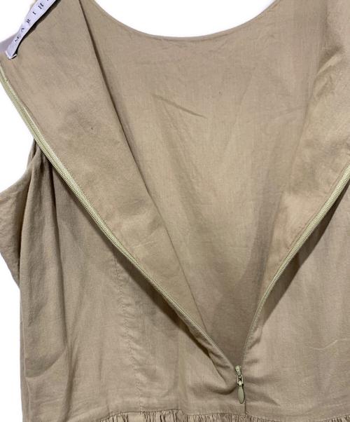 MARIHA（マリハ）MARIHA (マリハ) ノースリーブティアードワンピース カーキ サイズ:FREEの古着・服飾アイテム