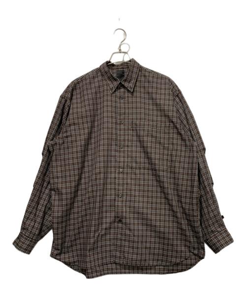 DAIWA PIER39（ダイワ ピア39）DAIWA PIER39 (ダイワ ピア39) TECH BUTTON DOWN SHIRTS L/S TARTAN PLAIDS ブラウン サイズ:Lサイズの古着・服飾アイテム