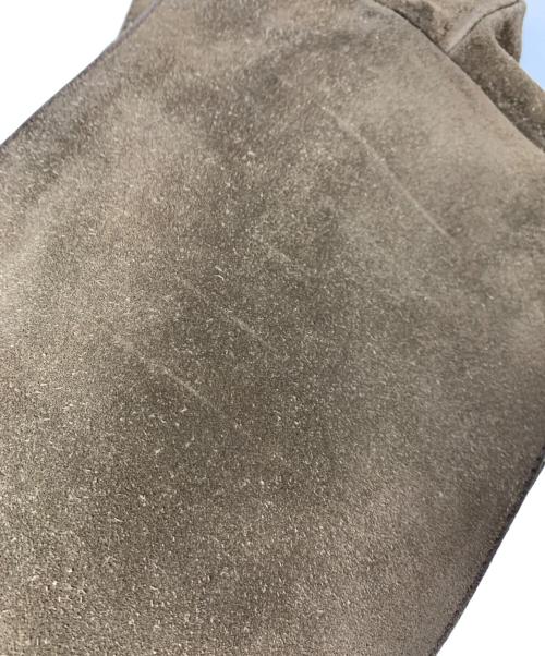 MIU MIU（ミュウミュウ）MIU MIU (ミュウミュウ) スウェードレザートートバッグ ブラウンの古着・服飾アイテム