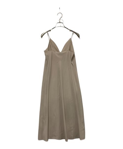 theory（セオリー）theory (セオリー) シルクドットロングワンピース ブラック×ベージュ サイズ:SIZE 2の古着・服飾アイテム