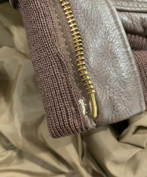 Golden Bear（ゴールデンベア）Golden Bear (ゴールデンベア) A-2レザージャケット ブラウン サイズ:SIZE 38の古着・服飾アイテム