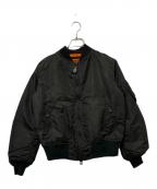 UNITED CARRユナイテッドカー）の古着「MA-1ジャケット」｜ブラック