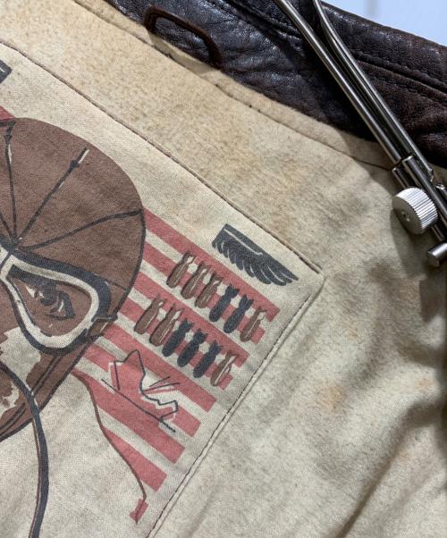 kata（カタ）kata (カタ) ラムレザーフライトジャケット ブラウン サイズ:FREEの古着・服飾アイテム