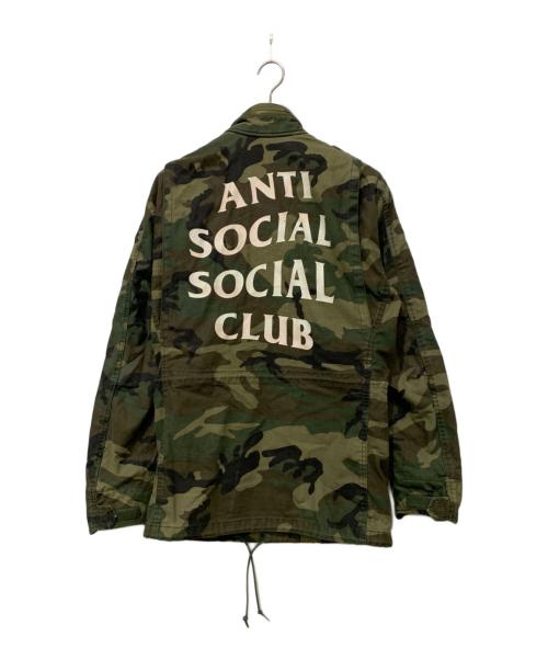 anti social social CLUB（アンチソーシャルソーシャルクラブ）anti social social CLUB (アンチソーシャルソーシャルクラブ) ALPHA INDUSTIRIES M-65 DEFENDER JACKET CAMO グリーン サイズ:Sサイズの古着・服飾アイテム