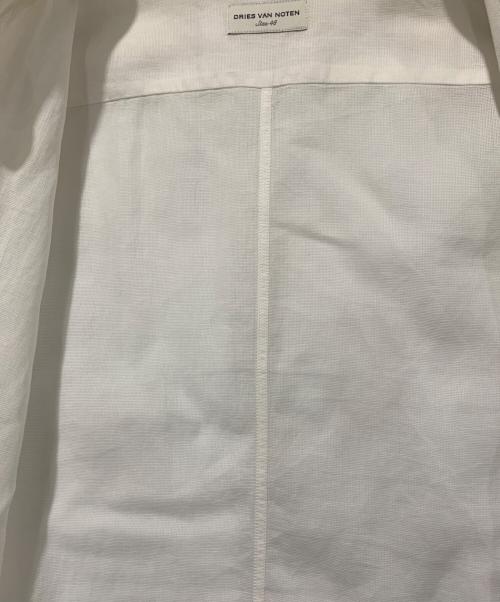 DRIES VAN NOTEN（ドリスヴァンノッテン）DRIES VAN NOTEN (ドリスヴァンノッテン) 長袖シャツ ホワイト サイズ:表記無の古着・服飾アイテム