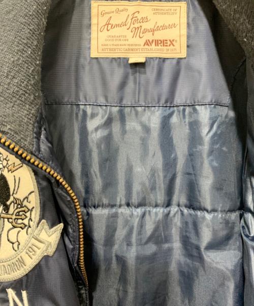AVIREX（アヴィレックス）AVIREX (アヴィレックス) フライトジャケット ネイビー サイズ:Lサイズの古着・服飾アイテム