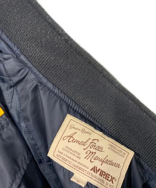 AVIREX（アヴィレックス）AVIREX (アヴィレックス) フライトジャケット ネイビー サイズ:Lサイズの古着・服飾アイテム
