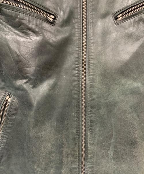 PS Paul Smith（ＰＳポールスミス）PS Paul Smith (ＰＳポールスミス) シングルライダースジャケット グリーン サイズ:Lサイズの古着・服飾アイテム