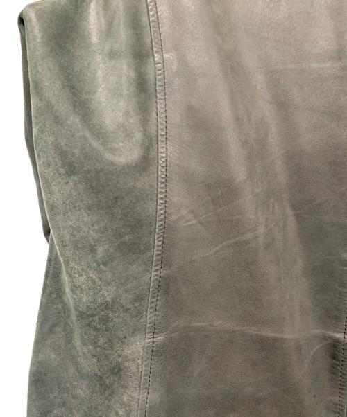 PS Paul Smith（ＰＳポールスミス）PS Paul Smith (ＰＳポールスミス) シングルライダースジャケット グリーン サイズ:Lサイズの古着・服飾アイテム