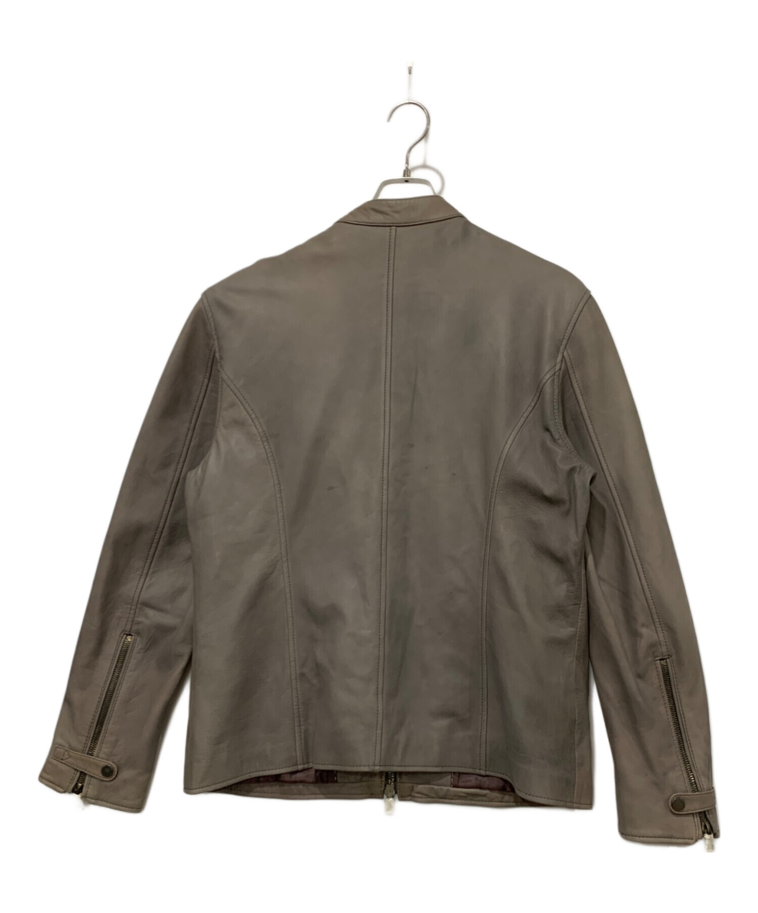 PS PAUL SMITH シングルライダース 羊革 レザー ブラック Lサイズ Paul Smith ブラック シングルライダースジャケット サイズL PS PAUL