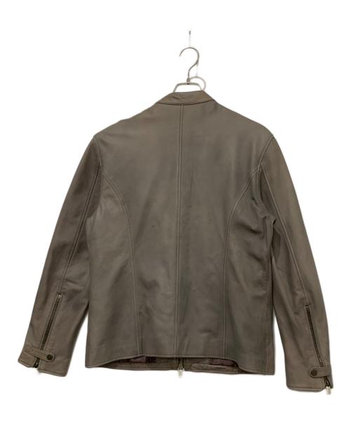 PS Paul Smith（ＰＳポールスミス）PS Paul Smith (ＰＳポールスミス) シングルライダースジャケット ベージュ サイズ:Lサイズの古着・服飾アイテム