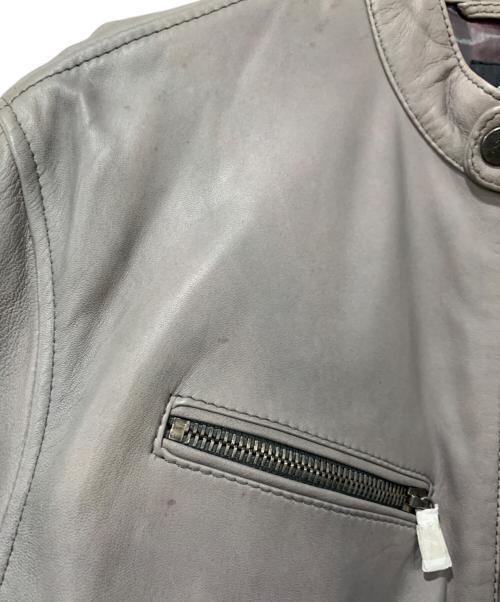 PS Paul Smith（ＰＳポールスミス）PS Paul Smith (ＰＳポールスミス) シングルライダースジャケット ベージュ サイズ:Lサイズの古着・服飾アイテム
