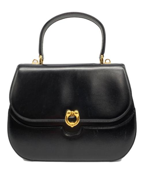 GUCCI（グッチ）GUCCI (グッチ) 2WAYショルダーバッグ ブラックの古着・服飾アイテム