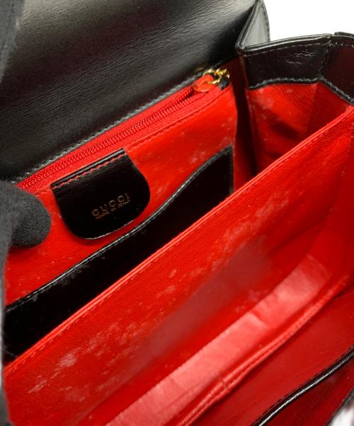 GUCCI（グッチ）GUCCI (グッチ) 2WAYショルダーバッグ ブラックの古着・服飾アイテム