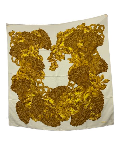 CHANEL（シャネル）CHANEL (シャネル) スカーフ ホワイト×ゴールドの古着・服飾アイテム