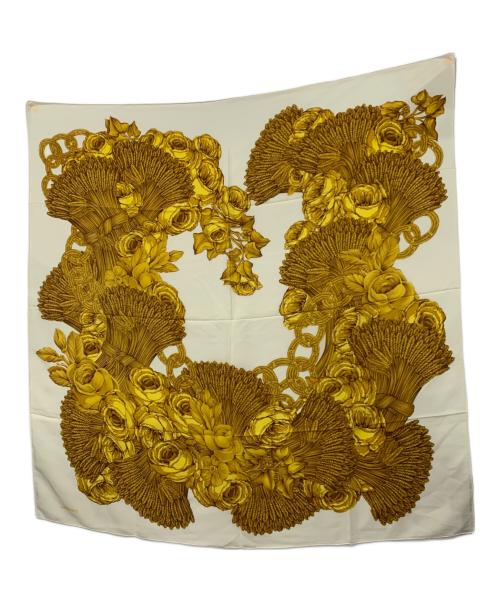 CHANEL（シャネル）CHANEL (シャネル) スカーフ ホワイト×ゴールドの古着・服飾アイテム