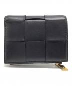 BOTTEGA VENETAボッテガベネタ）の古着「2つ折り財布」｜ブラック