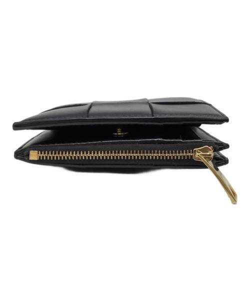 BOTTEGA VENETA（ボッテガベネタ）BOTTEGA VENETA (ボッテガベネタ) 2つ折り財布 ブラックの古着・服飾アイテム