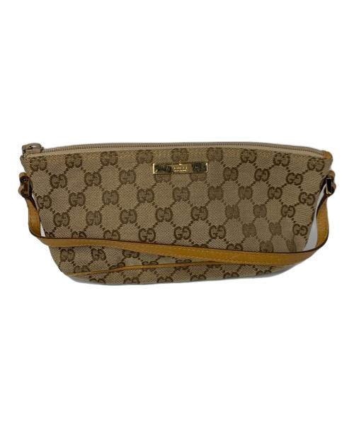 GUCCI（グッチ）GUCCI (グッチ) GGキャンバスアクセサリーポーチ ベージュの古着・服飾アイテム