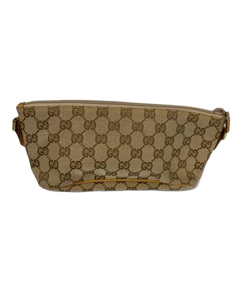 GUCCI（グッチ）GUCCI (グッチ) GGキャンバスアクセサリーポーチ ベージュの古着・服飾アイテム
