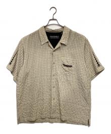 pellepelle（ペレペレ）の古着「半袖オープンカラーシャツ」｜カーキ