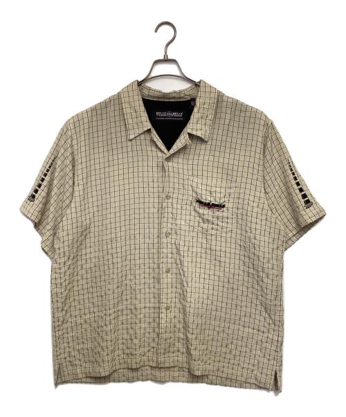 pellepelle（ペレペレ）pellepelle (ペレペレ) 半袖オープンカラーシャツ カーキ サイズ:XLの古着・服飾アイテム