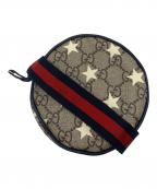 GUCCIグッチ）の古着「ラウンドミニウエストポーチ」｜グレー×ネイビー