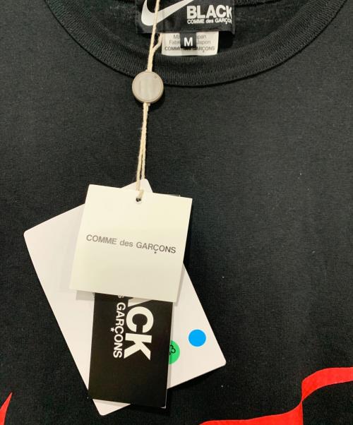 NIKE（ナイキ）NIKE (ナイキ) BLACK COMME des GARCONS (ブラックコムデギャルソン) 半袖カットソー ブラック サイズ:Mサイズ 未使用品の古着・服飾アイテム