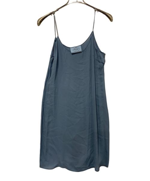 PRADA（プラダ）PRADA (プラダ) 長袖ワンピース スカイブルー サイズ:SIZE 42の古着・服飾アイテム