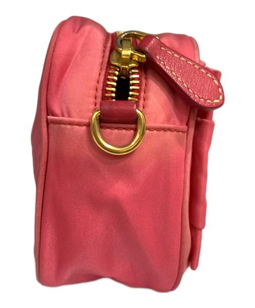 PRADA（プラダ）PRADA (プラダ) ナイロンショルダーバッグ ショッキングピンクの古着・服飾アイテム
