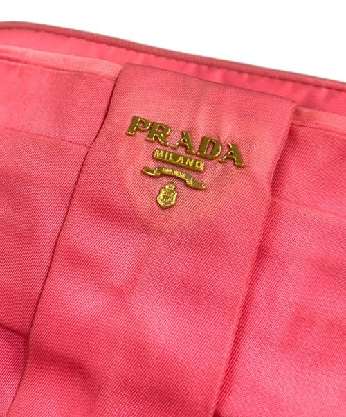 PRADA（プラダ）PRADA (プラダ) ナイロンショルダーバッグ ショッキングピンクの古着・服飾アイテム