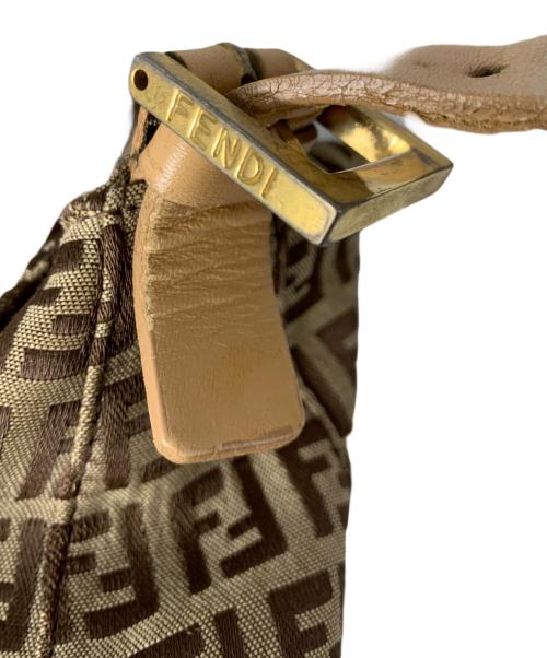 FENDI（フェンディ）FENDI (フェンディ) ズッキーノ　マンマバケット ベージュ×ブラウンの古着・服飾アイテム