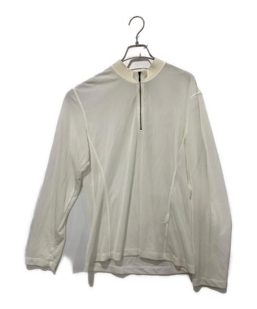 ISSEY MIYAKE MEN（イッセイミヤケメン）ISSEY MIYAKE MEN (イッセイミヤケメン) ハーフジップシャツ ホワイト サイズ:Lサイズの古着・服飾アイテム