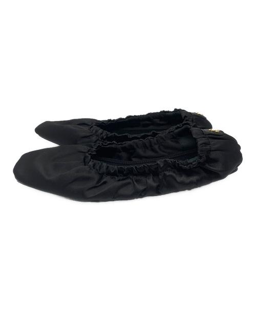 JIMMY CHOO（ジミーチュウ）JIMMY CHOO (ジミーチュウ) フラットシューズ ブラック サイズ:SIZE 36の古着・服飾アイテム