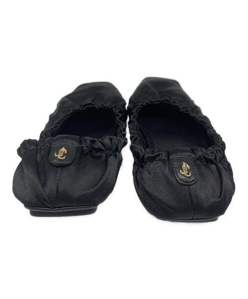 JIMMY CHOO（ジミーチュウ）JIMMY CHOO (ジミーチュウ) フラットシューズ ブラック サイズ:SIZE 36の古着・服飾アイテム