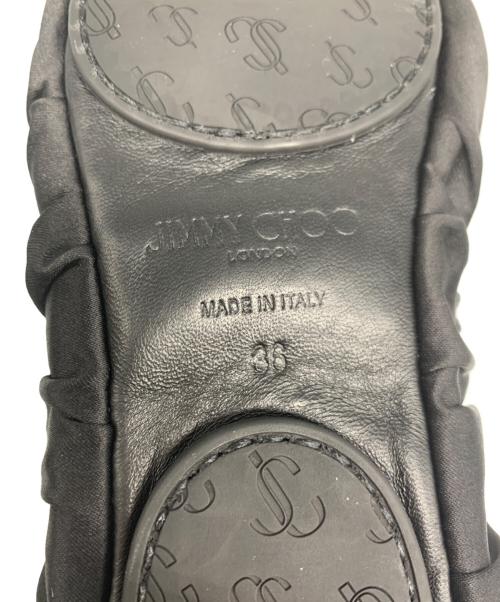 JIMMY CHOO（ジミーチュウ）JIMMY CHOO (ジミーチュウ) フラットシューズ ブラック サイズ:SIZE 36の古着・服飾アイテム