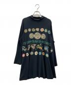 TOKUKO1erVOLトクコプルミエヴォル）の古着「TOKUKO1erVOL　長袖ワンピース」｜ブラック