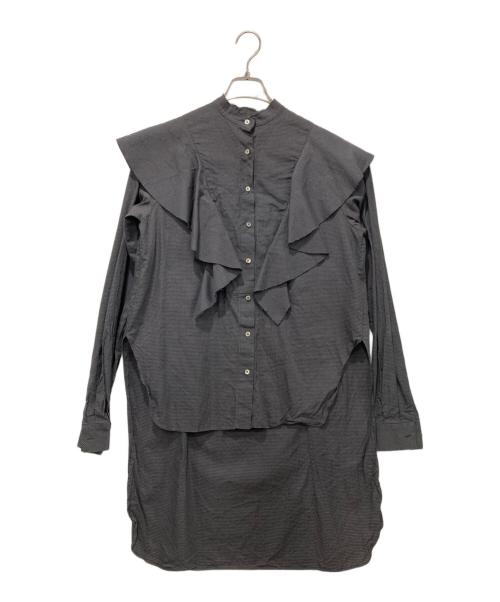 IRENE（アイレネ）IRENE (アイレネ) 長袖ブラウス グレー サイズ:SIZE 36の古着・服飾アイテム