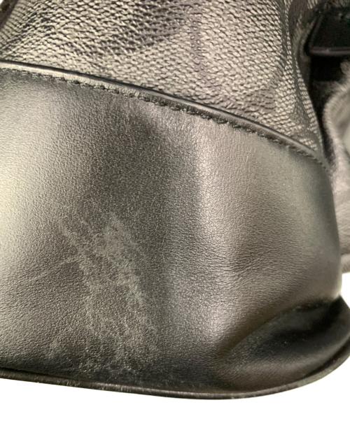 COACH（コーチ）COACH (コーチ) シグネチャー　リュック ブラック×グレーの古着・服飾アイテム