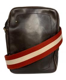 BALLY（バリー）の古着「レザーショルダーバッグ トレインスポッティング」｜ブラウン