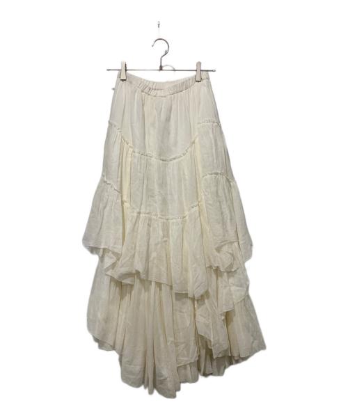 CASA FLINE（カーサフライン）CASA FLINE (カーサフライン) コットンティアードスカート ベージュ サイズ:FREEの古着・服飾アイテム