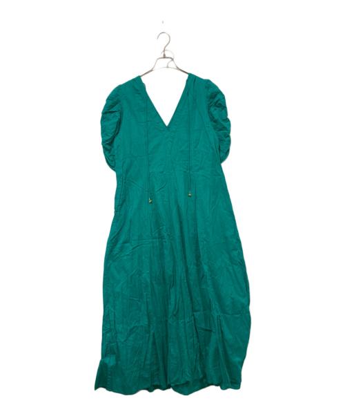 ne quittez pas（ヌキテパ）ne quittez pas (ヌキテパ) 半袖ワンピース グリーン サイズ:-の古着・服飾アイテム