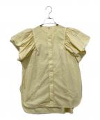 YORIヨリ）の古着「半袖ブラウス」｜イエロー