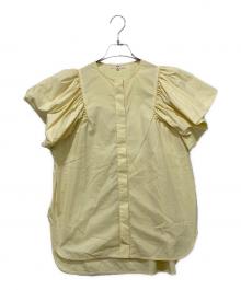 YORI（ヨリ）の古着「半袖ブラウス」｜イエロー