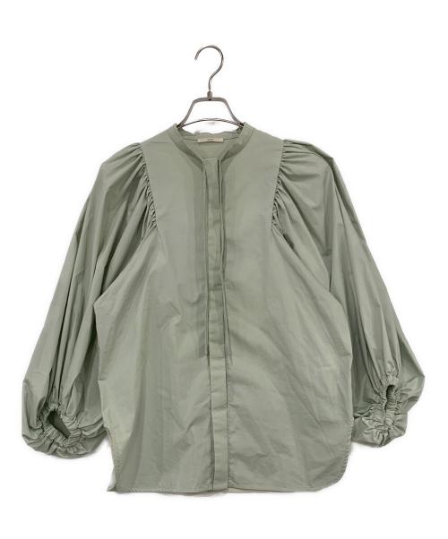 YORI（ヨリ）YORI (ヨリ) 長袖ブラウス グリーン サイズ:FREEの古着・服飾アイテム