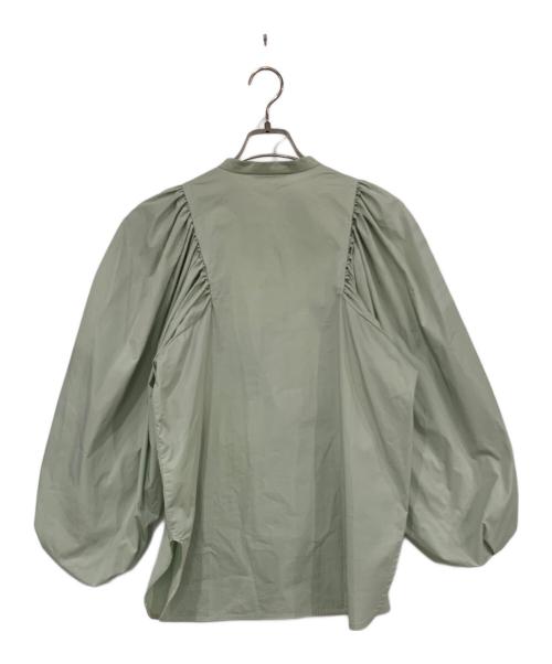 YORI（ヨリ）YORI (ヨリ) 長袖ブラウス グリーン サイズ:FREEの古着・服飾アイテム